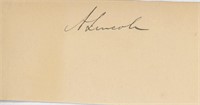 Abraham Lincoln signature cut