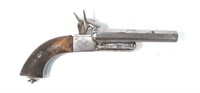Pinfire .54 Cal. SxS pistol, 5" cotagon barrels,