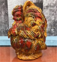 Vtg. ceramic cookie jar rooster