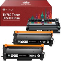 TN760 Toner Cartridge and DR730 Drum