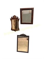 3 Assorted Vintage & Antique Mirrors