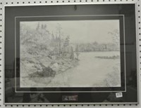 Framed Landscape Sketch by Jankee
