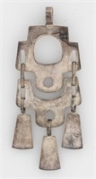 Mid-Century Modern Silver Pendant