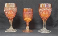 (1) Fenton Cordial; (2) Imperial Water Goblets **