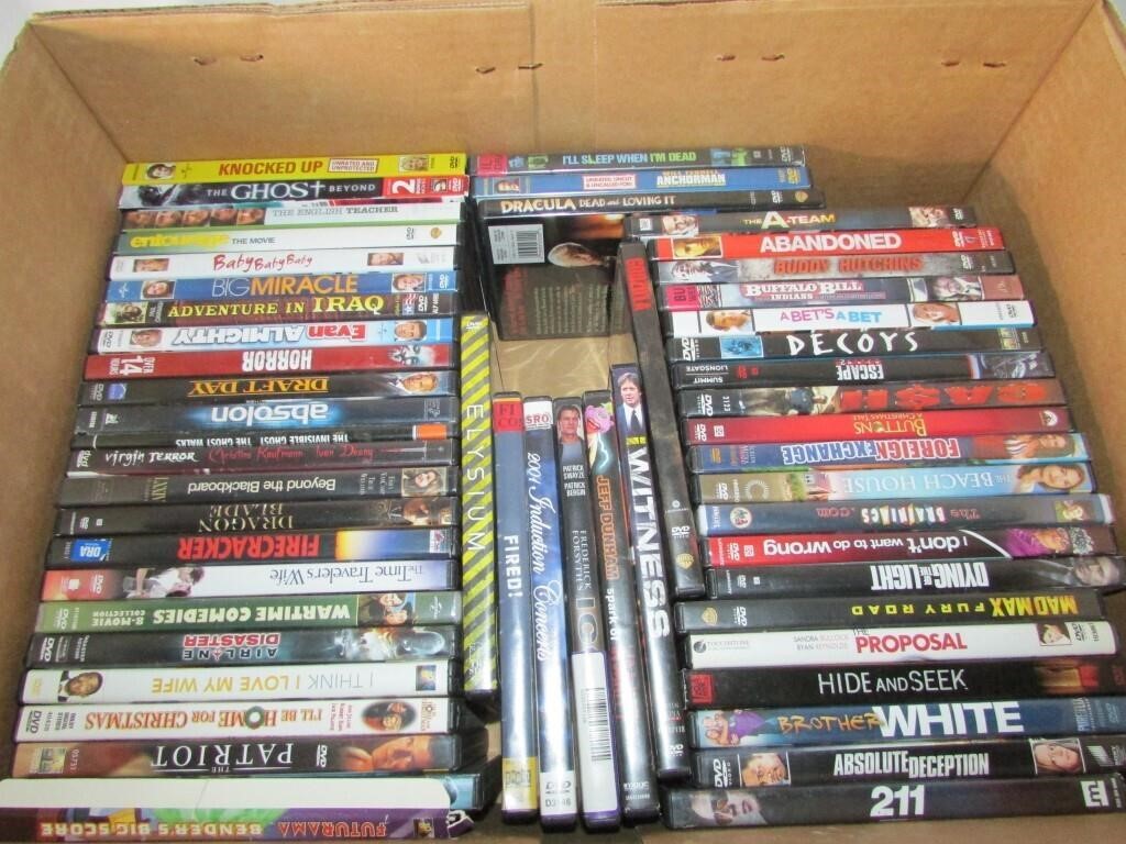 Large Box of Various DVD's 50-55est total