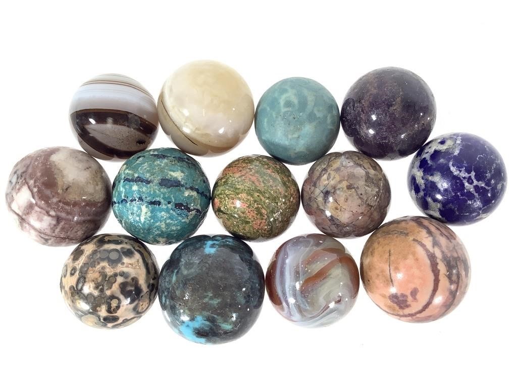 13 - 13/16"-15/16" - Dyed Stone Marbles