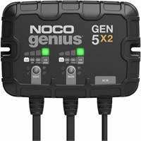 NOCO Genius GEN5X2, 2-Bank, 10A (5A/Bank) Smart Ma