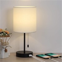 JS NOVA JUNS USB Bedside Table Lamp, Nightstand La