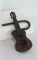 Antique 8-inch Cast Iron Guitar Padlock & Key