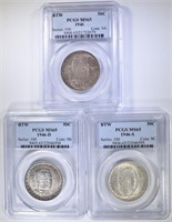 1946 BOOKER T WASHINGTON HALF SET PCGS MS-65