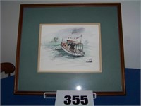 Nells Oestreich Print - Boat in the Water