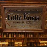 Little Kings Cream Ale Framed Bar Mirror