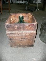 Large Wine Bottle in Crate