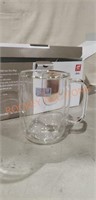 Double Wall Latte Glass Mug