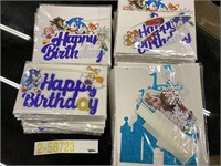 Packs of Sonic & Frozen Birthday Cake Toppers