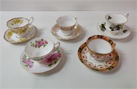 ASSORTED CUPS & SAUCERS