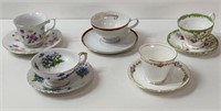 ASSORTED CUPS & SAUCERS