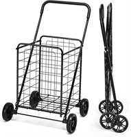 $50  COSTWAY Heavy Duty Grocery Utility Cart