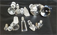 Large Lot Of Vintage Glass Stoppers