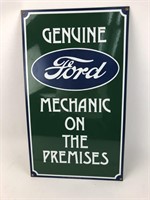 Ford Genuine Mechanic on the Premises Sign
