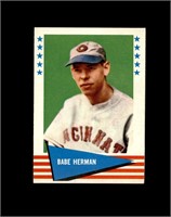 1961 Fleer High #114 Babe Herman NRMT to NM-MT+