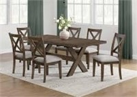 Lathan 7-piece Dining Table Set *pre-owned/scuff