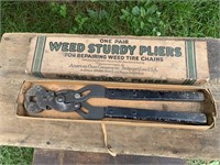 WEED STURDY PLIERS BY AMERICAN CHAIN COMPANY