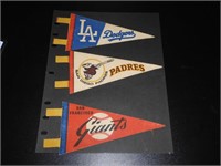 3 Early MLB Mini Pennants