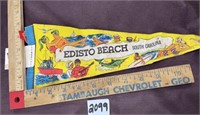 Edisto Beach South Carolina souvenir pennant flag
