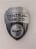 Vintage rare Central cab Co hat badge