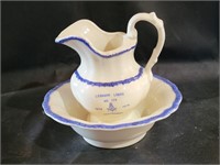 1979 Masonic Lodge Mini Pitcher & Bowl Set