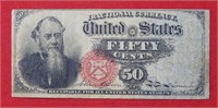 1863 US Fractional Currency 50 Cents 4th Issue