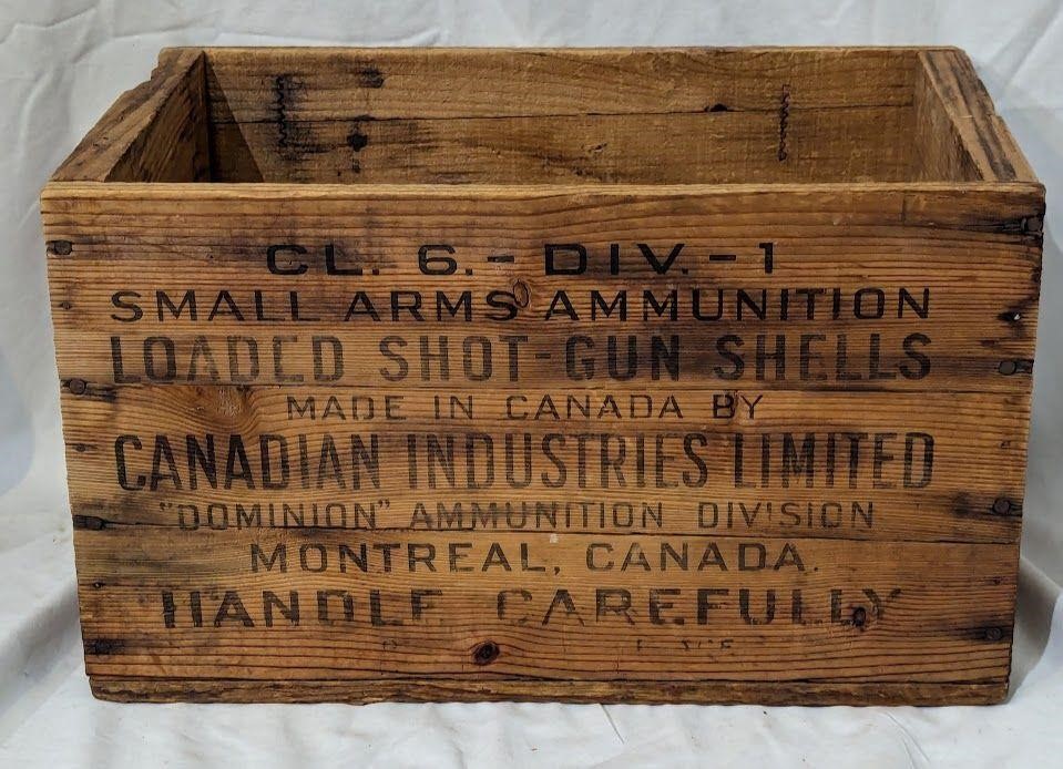 Canadian Industries Dominion Ammunition Crate