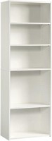 5-Shelf Bookcase, Soft White finish