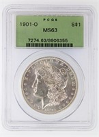 1901-O Morgan PCGS MS63 Old Green Holder