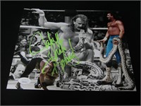 WWF JAKE SNAKE ROBERTS SIGNED 8X10 PHOTO JSA