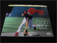 OMAR VIZQUEL SIGNED 8X10 PHOTO INDIANS JSA