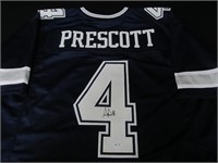 COWBOYS DAK PRESCOTT SIGNED JERSEY FSG COA