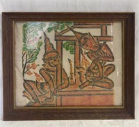 VTG Thai Wood Rubbing on Silk