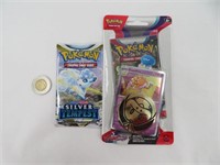 2 pack de cartes Pokémon neuf + jeton