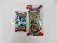 2 pack de cartes Pokémon neuf + jeton