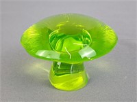 Viking Uranium Glass Toadstool / Mushroom