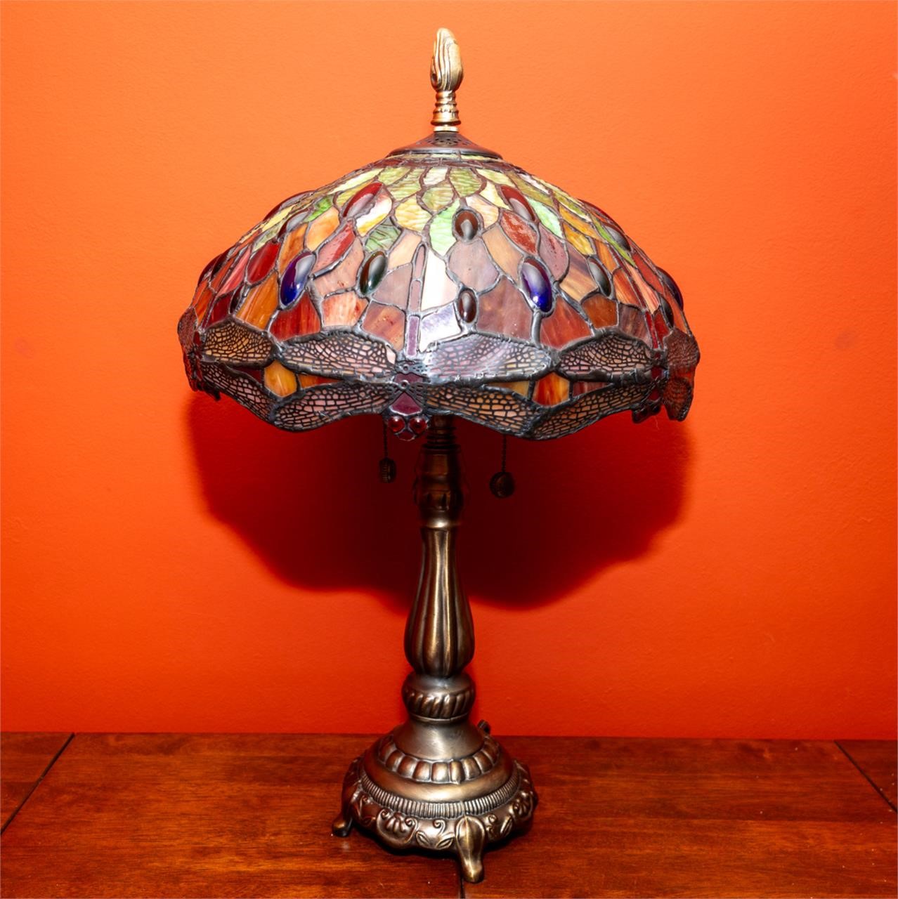 A lovely Tiffany-inspired table lamp