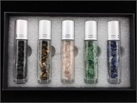 Gemstones in Vials with Rollerballs - for Perfume