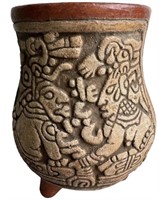 Pre Columbian Mayan Antropomorfhic Vase