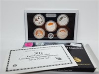 2012 US Mint Amer the Beautiful Quarters Proof Set