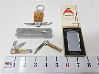 (4) Pocket Watches & Zippo Lighter #1610