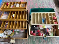 2 tackle boxes
