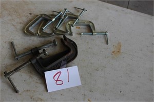 (7) C CLAMPS SMALL AND MEDIUM
