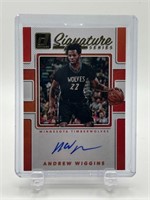 Andrew Wiggins /10 Autographed Basketball Card
